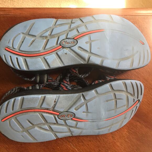 Chacos Strappy Red Blue Sandals Women’s Size 9 - Picture 8 of 9